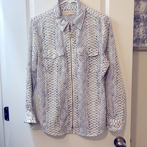 Michael Kors zip up shirt